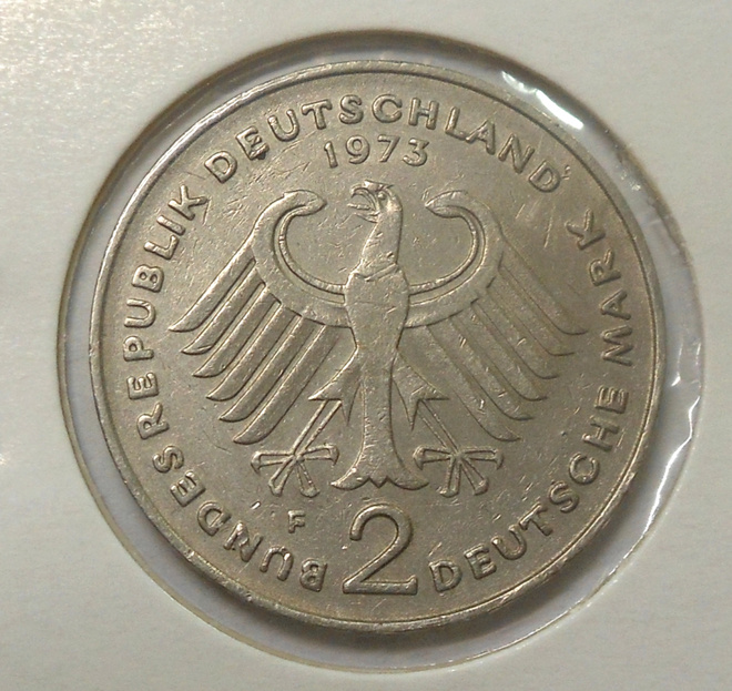 Saksa. 2 mark 1973F.