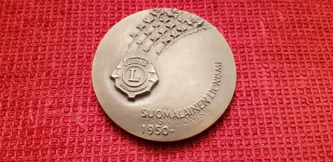 Pronssimitali - Suomalainen Lionismi ( 435g / 80mm )