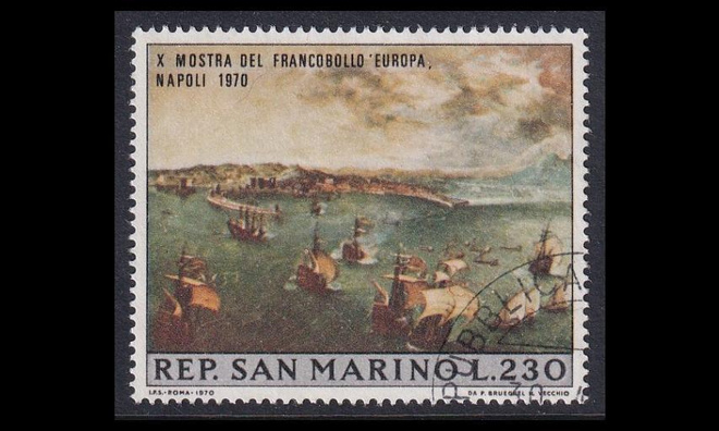 San Marino 954 o Postimerkkinäyttely Napoli (1970)