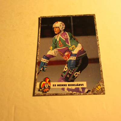 leaf jääkiekkokortti , jokerit -93 heikki riihijärvi