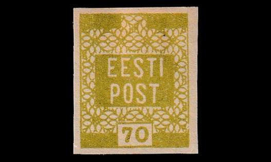 Eesti 4 * Käyttösarja 70 ruskea (1919)