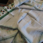 VINTAGE PÄÄSIÄIS PÖYTÄLIINA PELLAVA ? 121 x 123 cm - pikkukuva 4