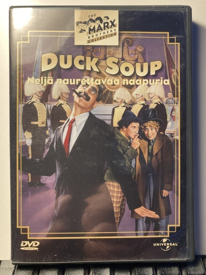 DUCK SOUP, DVD, McCarey, Marx Bros.