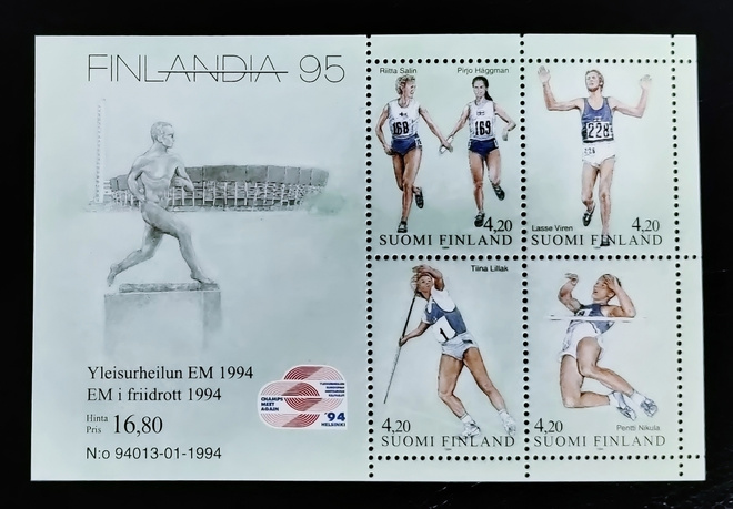 1994 blokki BL12 - FINLANDIA 95 / Yleisurheilu **