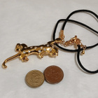 21k kullattu Kanadalainen pantteri riipus Gold plated - pikkukuva 4
