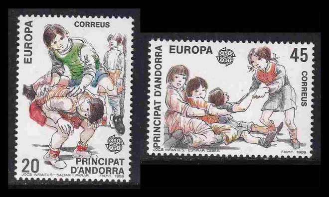 Andorra Sp 209-10 ** Europa lasten leikit (1989)