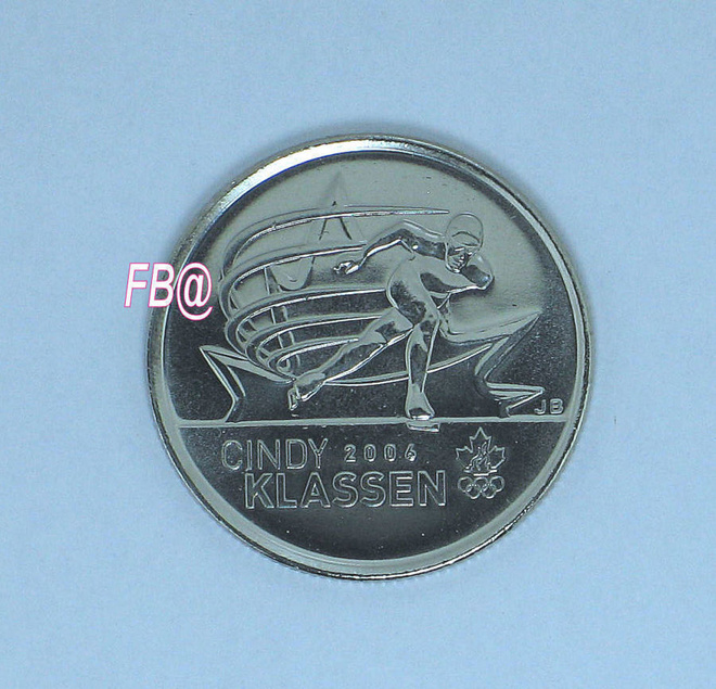 2010 Kanada 25c. Juhlaraha PIKALUISTELU Cindy Klassen