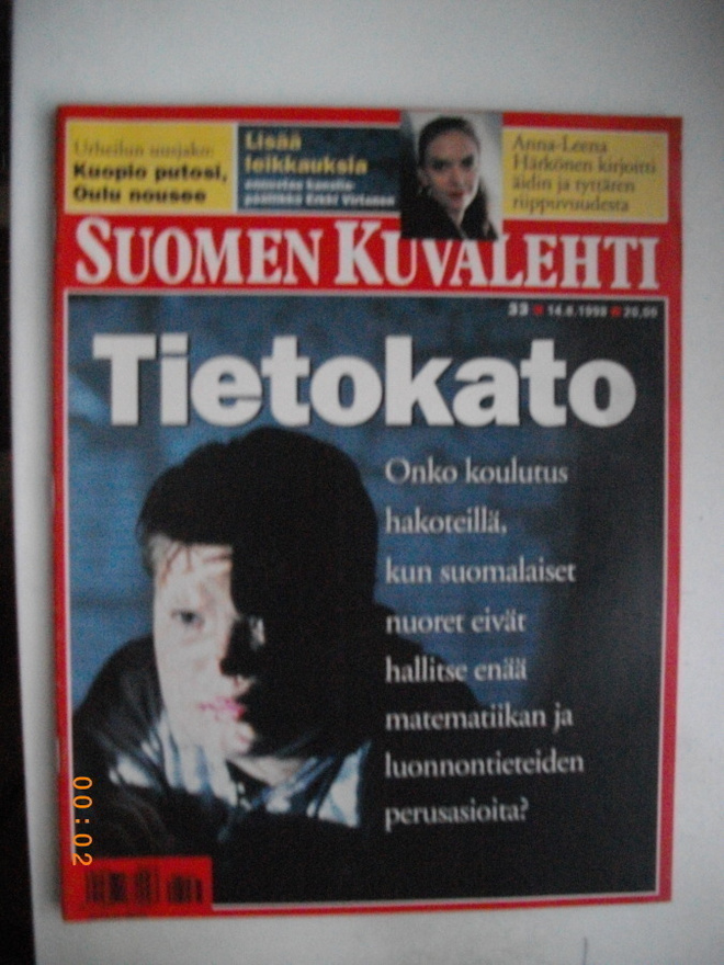 Suomen Kuvalehti Nro 33/1998. (13.3)