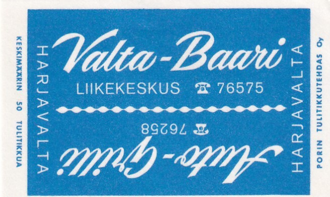 Harjavalta. Valta -  Baari .  s57