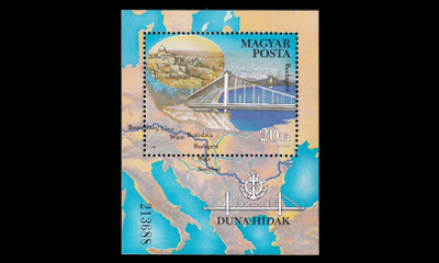 Unkari 3740BL176 ** Tonavan sillat (1985)