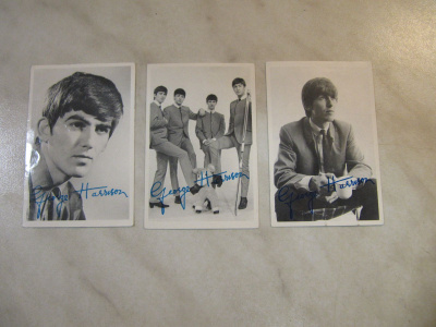 Jenkki keräilykortti Beatles  George Harrison 3 kpl.