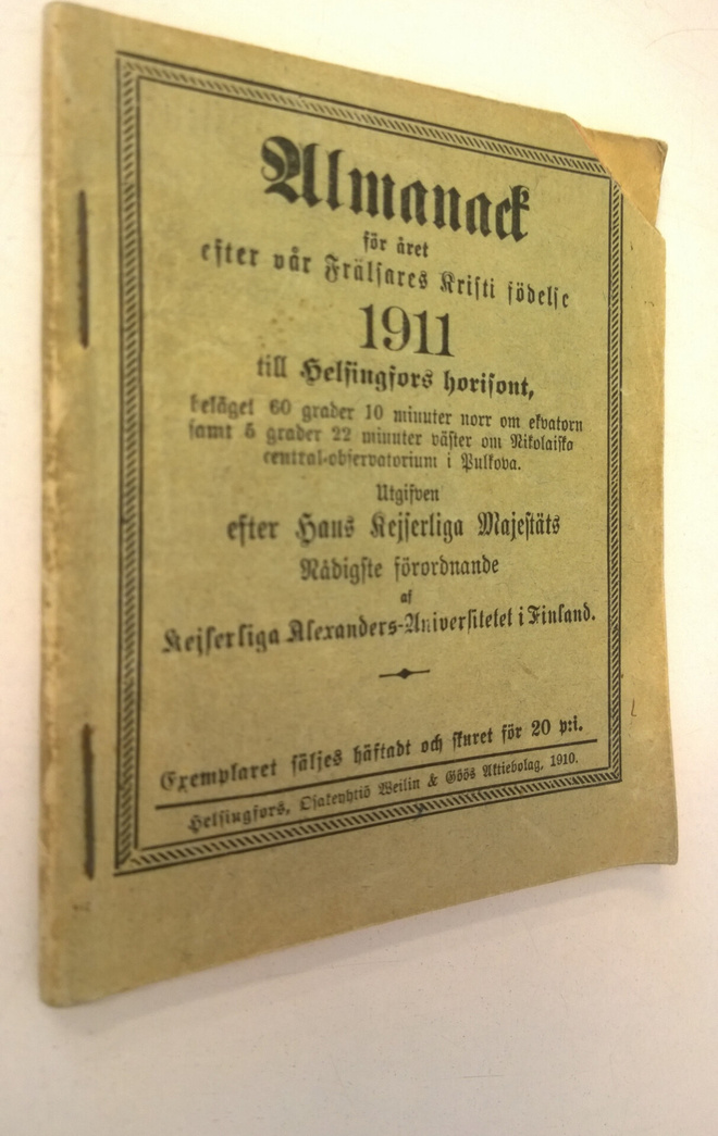 Almanack 1911 : för året 1911 efter vår Fräljares Kristi ...