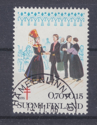 TUB 1976  0,7 mk kaunisleimaisena.