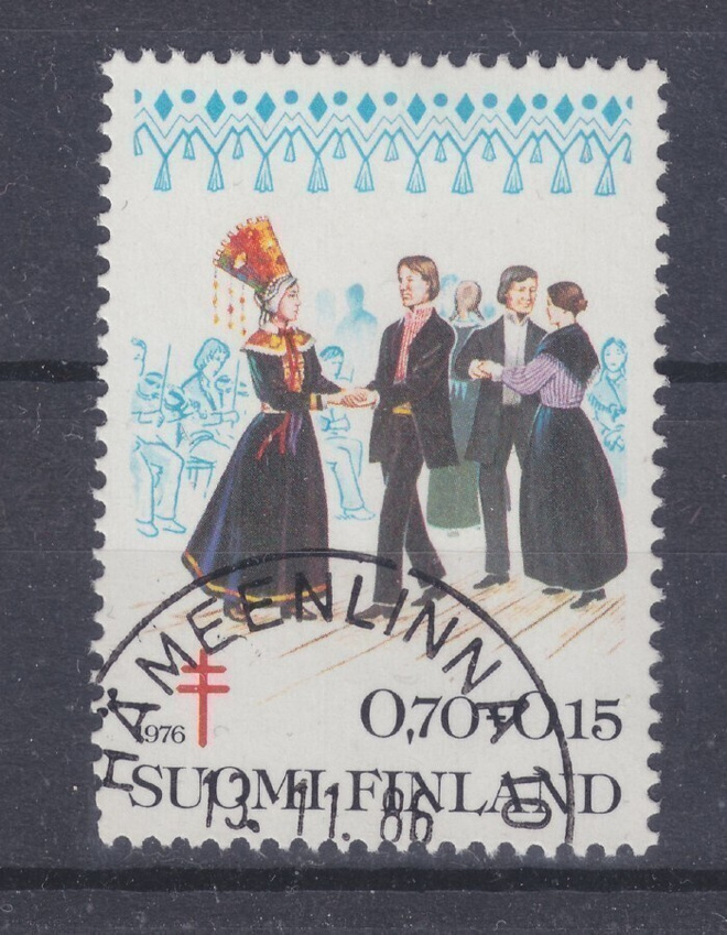 TUB 1976  0,7 mk kaunisleimaisena.