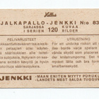 Purkkakuva Hellas. Jalkapallo-Jenkki n:o 83 Pelivarusteet. - pikkukuva 2