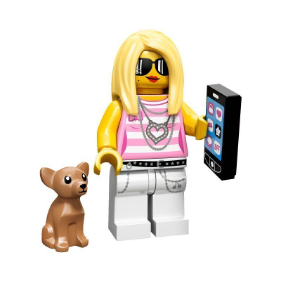 Lego series 10 minifiguuri trendsetter ja chihuahua