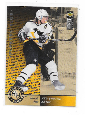 95-96 UD CC Players Club #378 Jaromir Jagr , Penguins