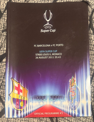 UEFA SUPER CUP MONACO 2011 OFFICIAL PROGRAMME