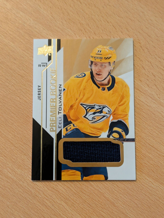 2018-19 UD Premier Eeli Tolvanen Rookie Jersey