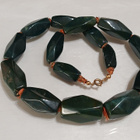 Antique Bloodstone Art Deco kaulakoru 80-luvun - pikkukuva 1
