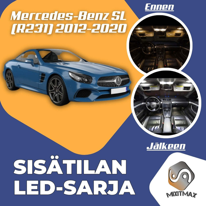Mercedes-Benz SL (R231) Sisätilan LED-sarja 8-os
