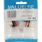 Valueline Y-kaapeli 4-pin Molex uros - 2x4-pin Molex naaras - pikkukuva 2