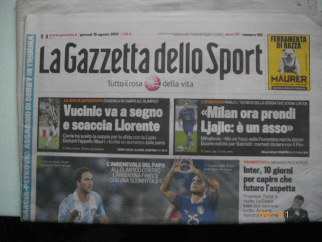 La Gazzetta dello Sport Nro 192/2013 (12.11)