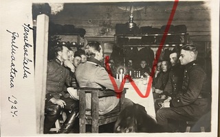 Valokuva Savukosken rajavartioasema jouluna 1924