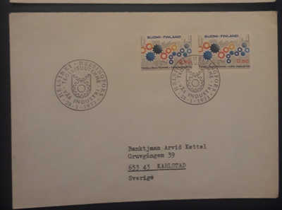1971  Teollisuutemme FDC merkkiparilla