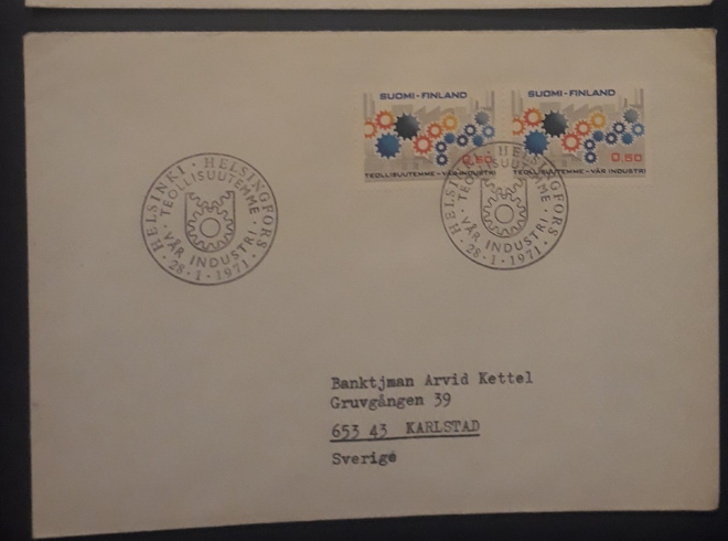 1971  Teollisuutemme FDC merkkiparilla