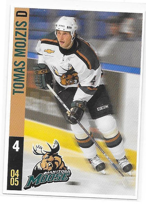 2004-05 Manitoba Moose #4 Tomas Mojzis ex- TPS farmi