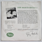 7" EP Georg Malmsten muistelee 2 - Finlandia 45-EP PEP 9 - pikkukuva 2