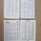 CCCP: neljä taskukalenteria 1973-1985 vakuutus-aihe - pikkukuva 2