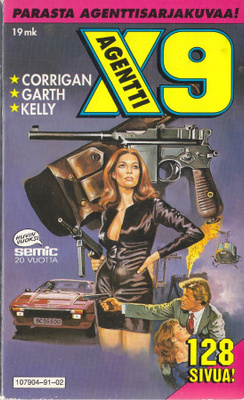 Agentti X9 pokkari 2/1991 Corrigan Garth Kelly