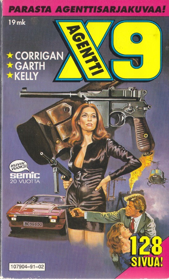Agentti X9 pokkari 2/1991 Corrigan Garth Kelly