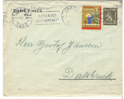 Vaasa,  v. 1944  firmakuori kotiseutukeräilijälle