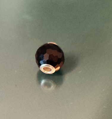 Thomas Sabo Bead obsidian faceted Hopeinen hela