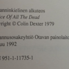 Colin Dexter - Palvelus vainajille (sid.) - pikkukuva 2