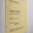 English reading comprehension : social and behavioural sc... - pikkukuva 1