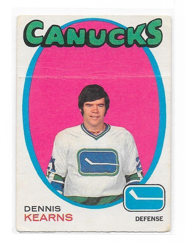 1971-72 OPC #231 Dennis Kearns Vancouver Canucks