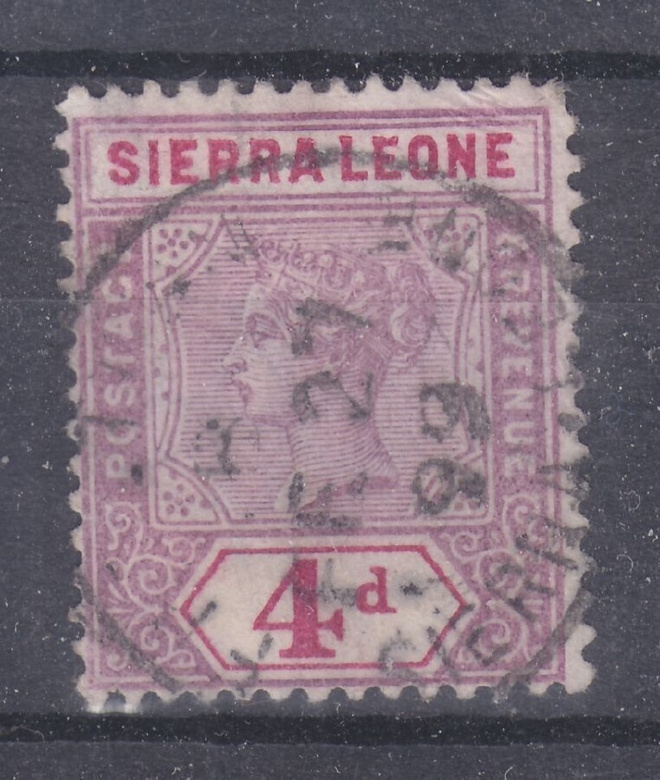 Sierra Leone 1896 Mi 30  vanhaa