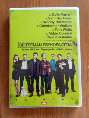 DVD Seitsemän psykopaattia