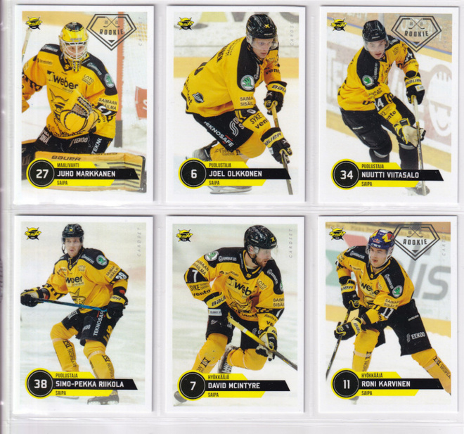 2021-22 Cardset Series 2 SaiPa Team Set 12 korttia (301-312)