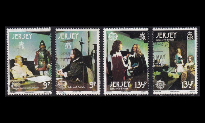 Jersey 219-22 o Europa merkkihenkilöitä (1980)