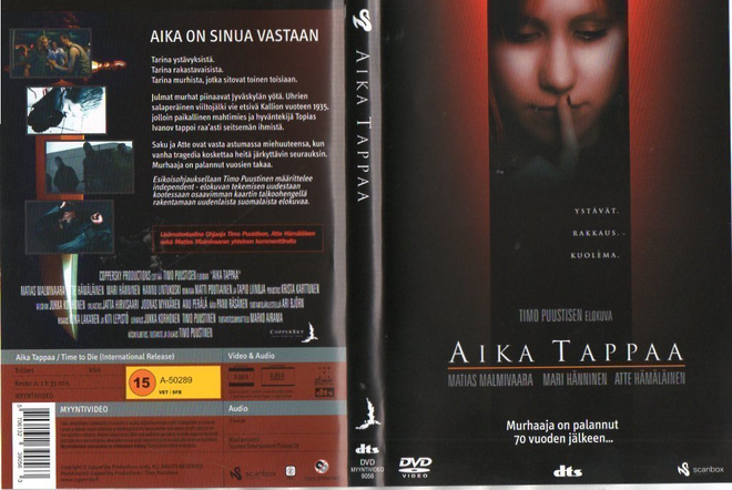 aika tappaa	(35 980)	k	-FI-	suomik.	DVD		matias malmivaara