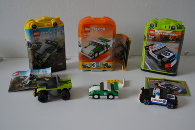 Legoja 6910, 8192, 8301 alkuperäisissä paketeissaan