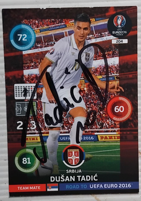 Dusan Tadic Serbia signed