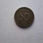 50 ÖRE 1953 Ruotsi ( Hopea ) - pikkukuva 1