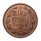 10 penniä 1916 - hienokuntoinen! - pikkukuva 1