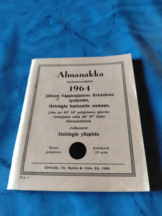 huuda syntymävuotesi almanakka 1964